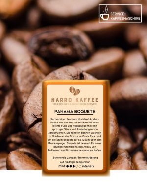 Panama Boquete Bohnen kaufen von Harro Kaffee Onlineshop