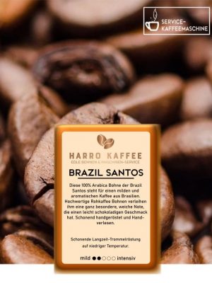 Brazil Santos Kaffeebohnen: Premium Kaffee online bestellen von Harro Kaffee Onlineshop